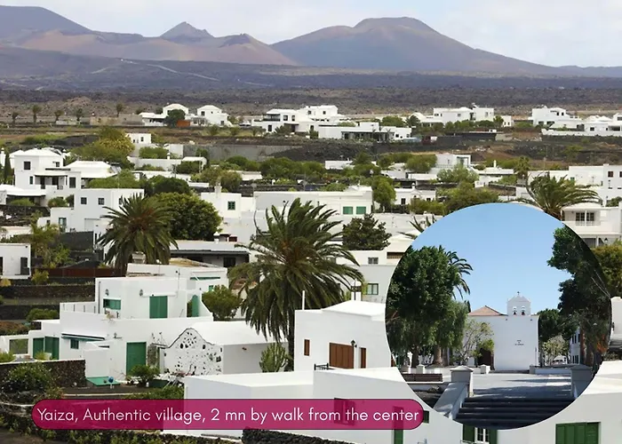 别墅 Spacious Private Up To 16 - Authentic - Volcano, Timanfaya Park, Bodega & South Beaches - Heated Pool - Game - Charcoal Grill *