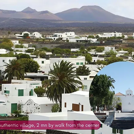 Villa Exclusive In Authentic Village Of - Calm Neighborhood -game And Bar - Charcoal Grill - Heated Pool - 10 Mn Wineries And Timanfaya *