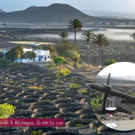 Volcano, Vineyard & South Beaches - Spacious Private In Authentic - Heated Pool - Game - Charcoal Grill Yaiza (Lanzarote)