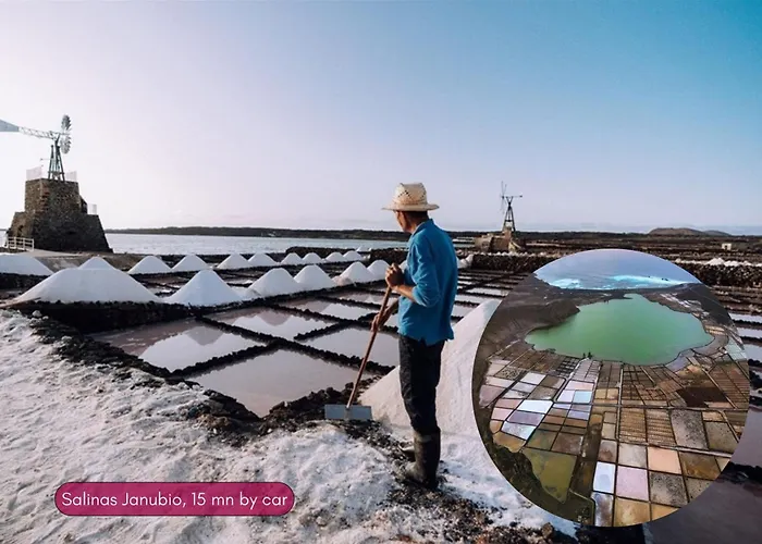 וילה Spacious Private Up To 16 - Authentic - Volcano, Timanfaya Park, Bodega & South Beaches - Heated Pool - Game - Charcoal Grill