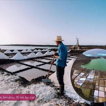 Villa Spacious Private Up To 16 - Authentic - Volcano, Timanfaya Park, Bodega & South Beaches - Heated Pool - Game - Charcoal Grill